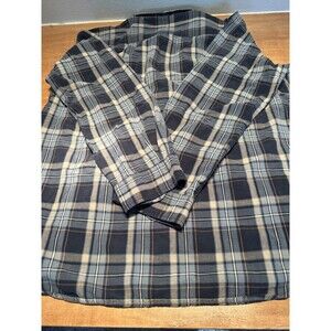 Carhartt mens shirt XL Tall button down plaid long sleeve